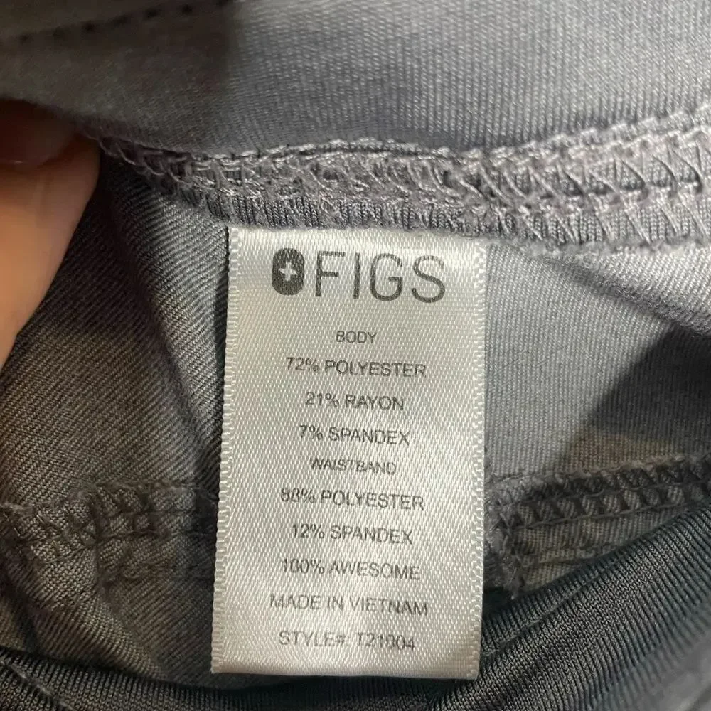 FIGS Technical Collection Grey Pants Size XL